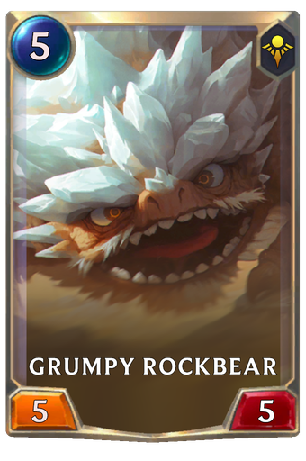 Grumpy Rockbear Card Image