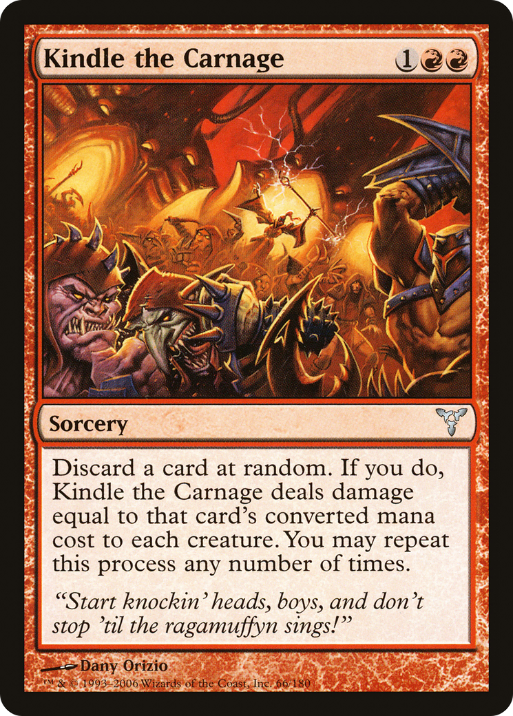 Kindle the Carnage Card Image