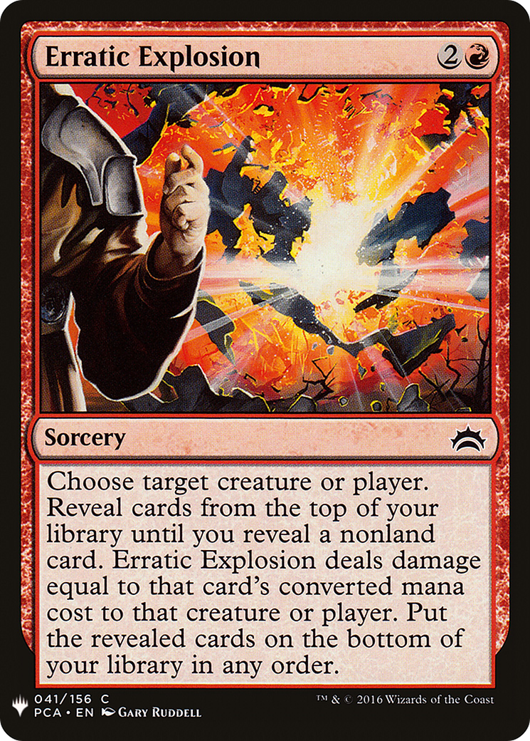 Erratic Explosion Card Image