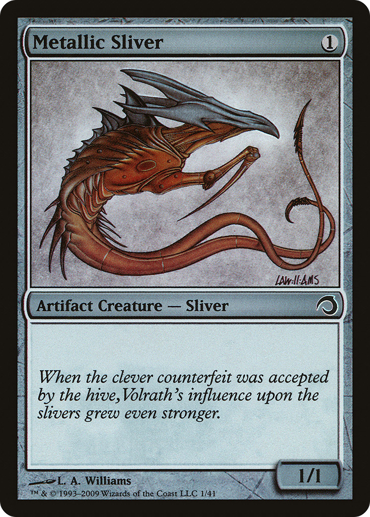 Metallic Sliver Card Image
