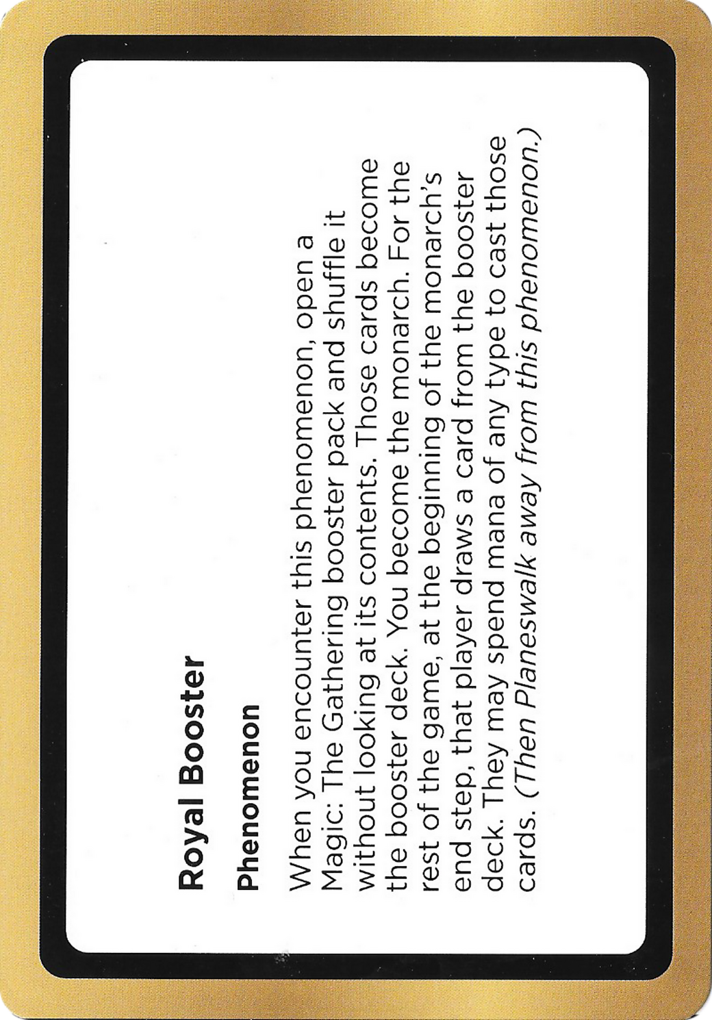 Royal Booster Card Image