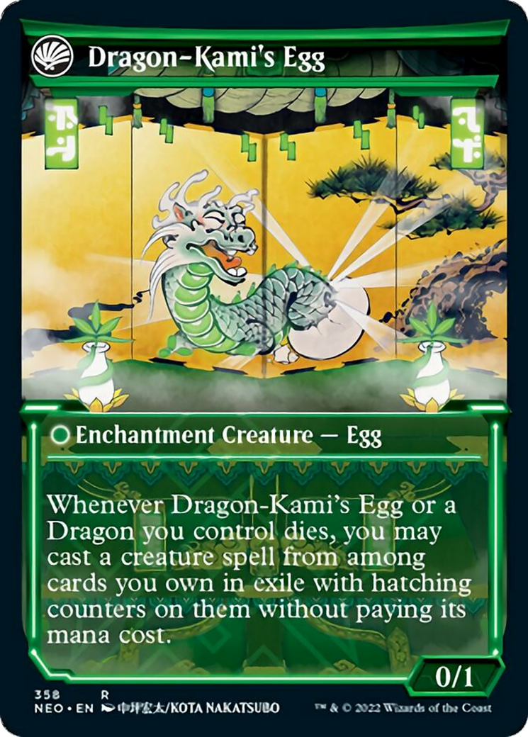 The Dragon-Kami Reborn // Dragon-Kami's Egg Card Image