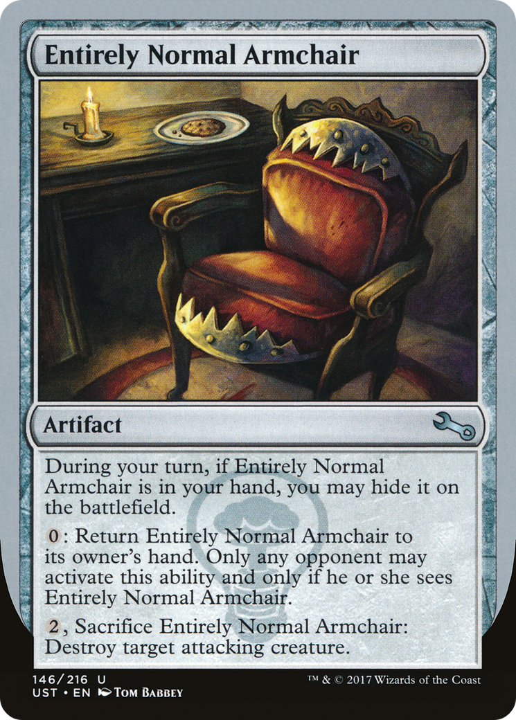 Entirely Normal Armchair Card Image