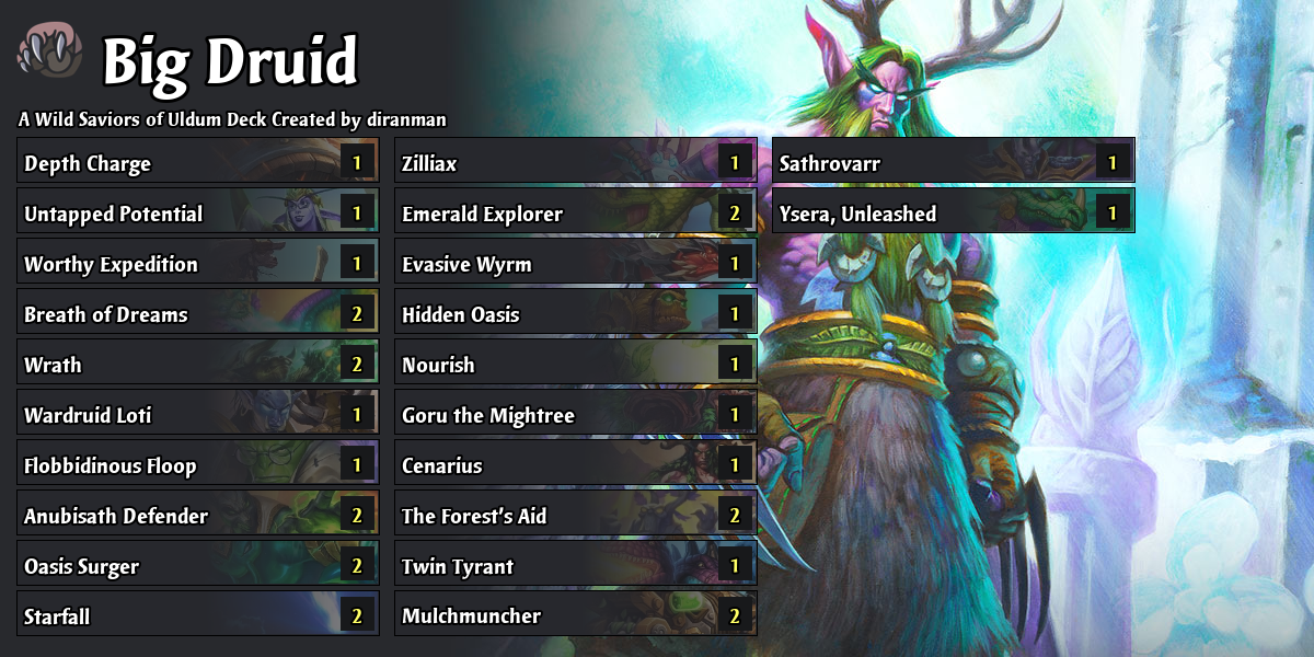 Treants greedy test - Saviors of Uldum Hearthstone Decks - Out of Games