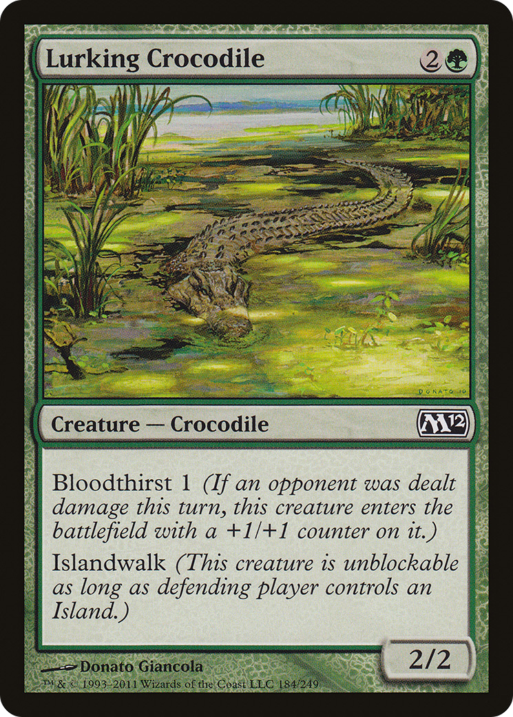 Lurking Crocodile Card Image