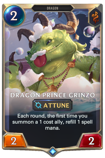 Dragon Prince Grinzo Card Image