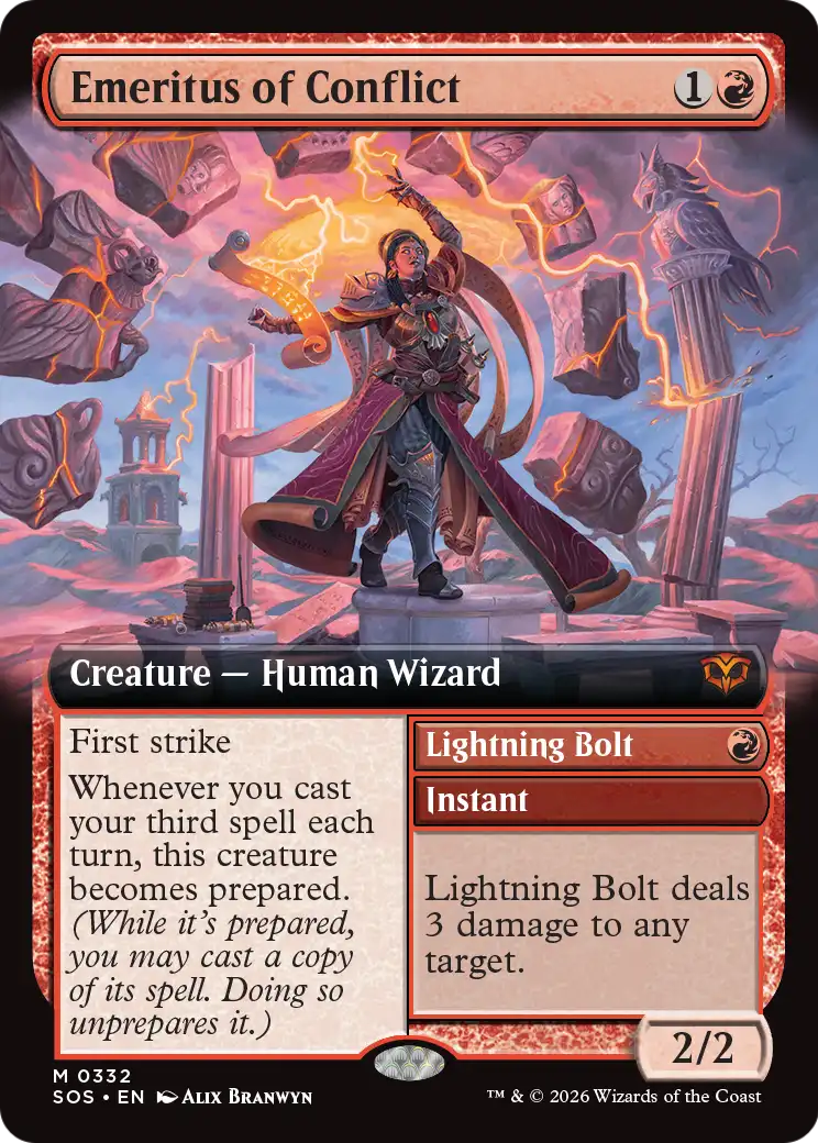 Lightning Bolt Magic: The Gathering card