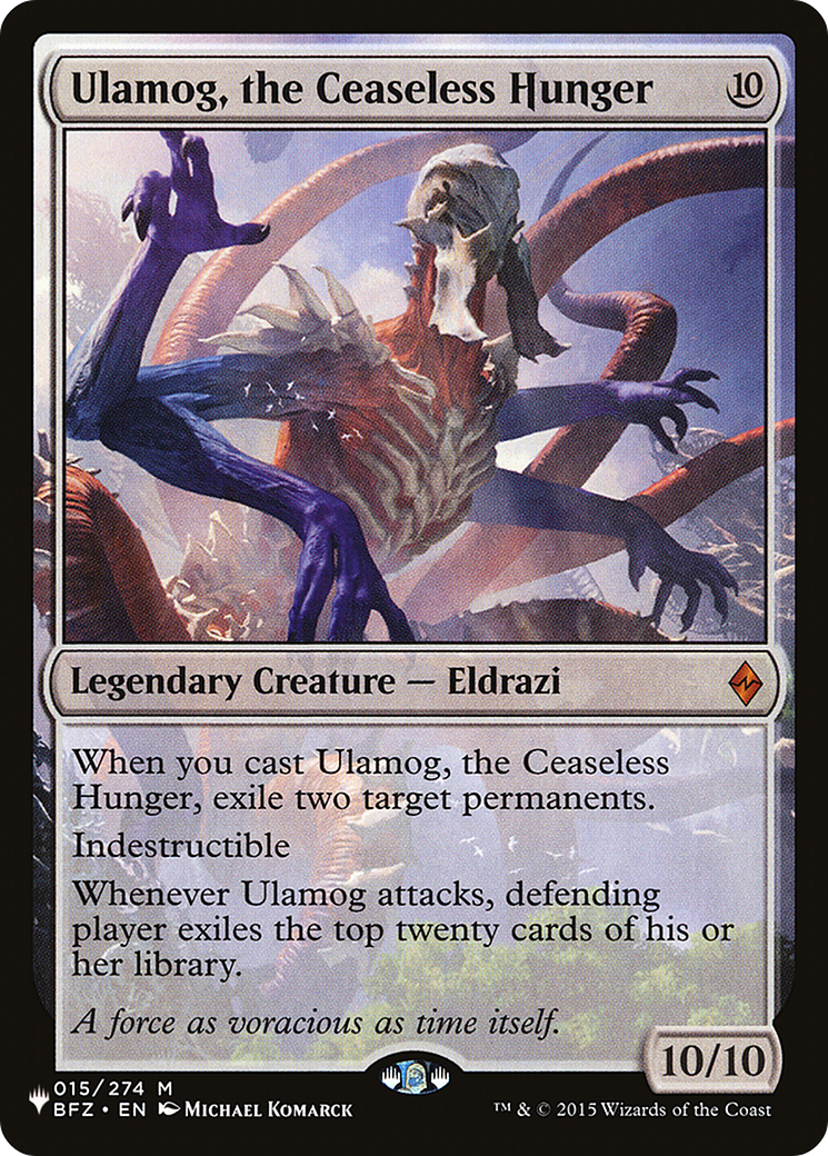 Ulamog, the Ceaseless Hunger Card Image