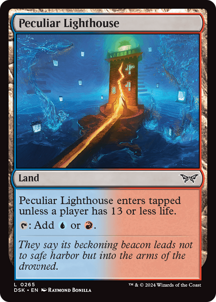 Peculiar Lighthouse Card Image