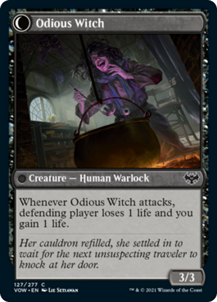 Ragged Recluse // Odious Witch Card Image