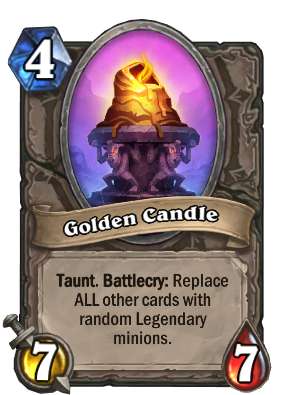 Golden Candle Card Image