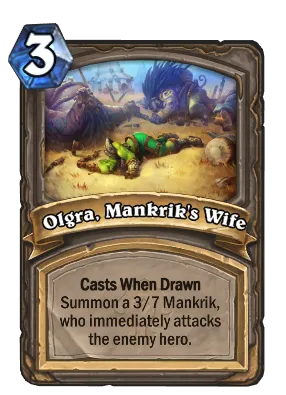 Olgra, Mankrik's Wife Card Image