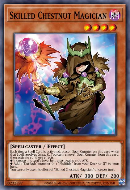 Skilled Brown Magician Card Image