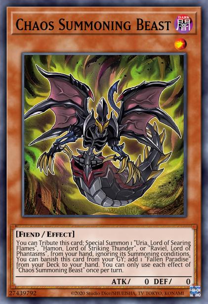 Chaos Summoning Beast Card Image