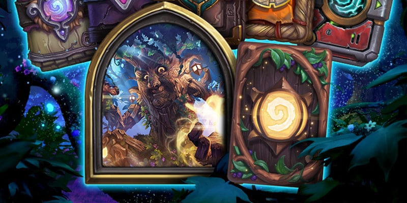 Hearthstone's Winter Veil 2019! Returning Card Back + Card Pack Bundle w/ New Druid Hero - Dame Hazelbark