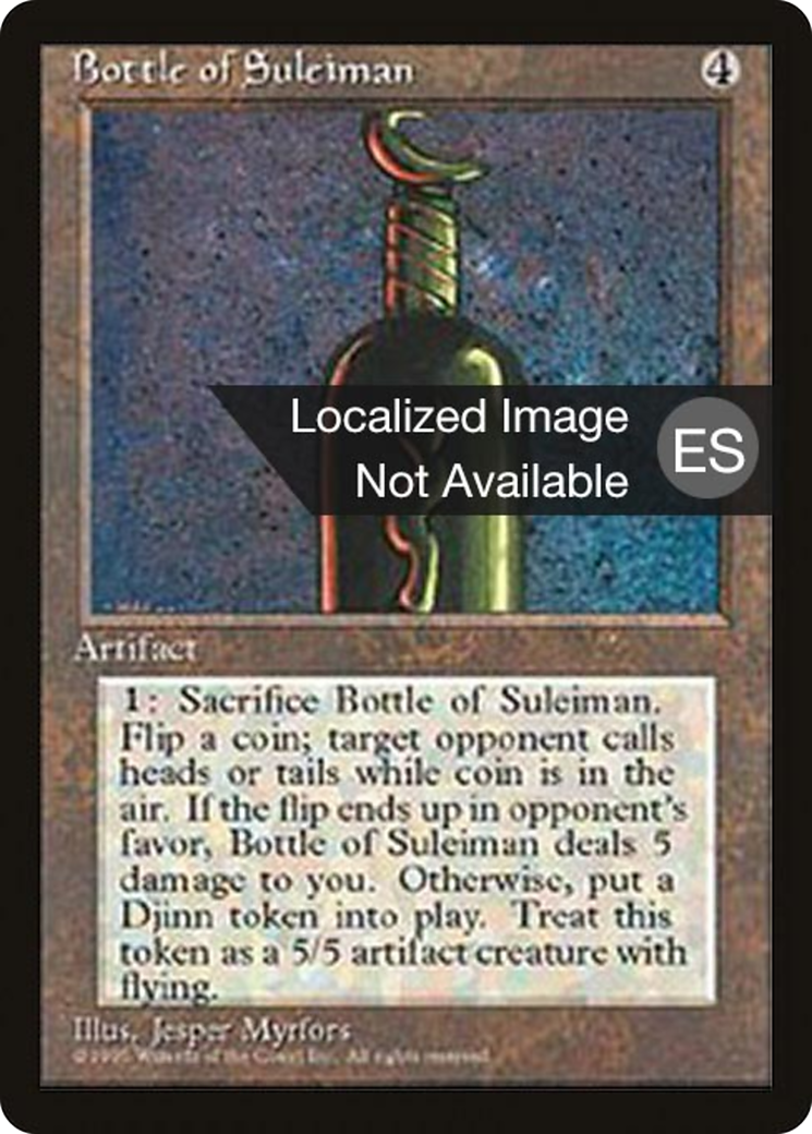 Bottle of Suleiman Card Image