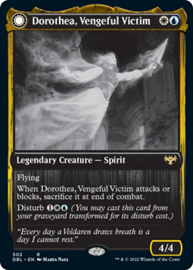 Dorothea, Vengeful Victim // Dorothea's Retribution Card Image