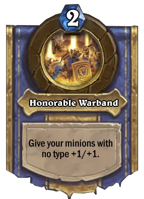 Honorable Warband Card Image