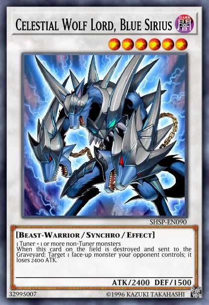 Celestial Wolf Lord, Blue Sirius Card Image