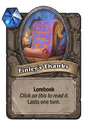 Finley's Thanks Card Image