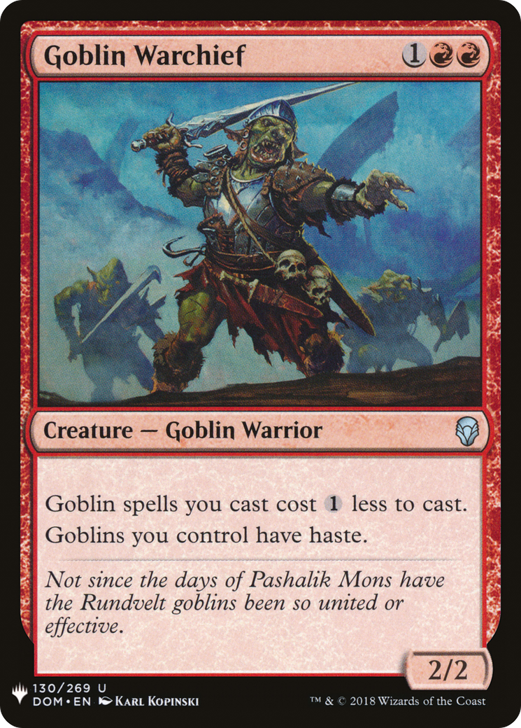 Goblin Warchief Card Image