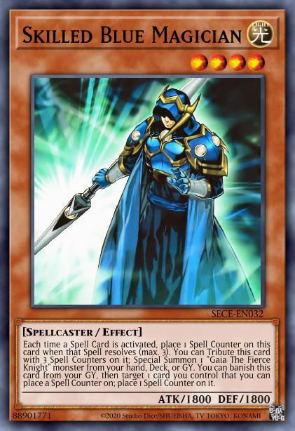 Skilled Blue Magician Card Image