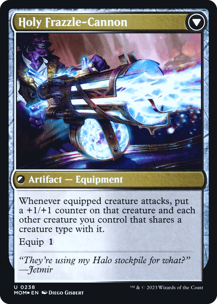 Invasion of New Capenna // Holy Frazzle-Cannon Card Image