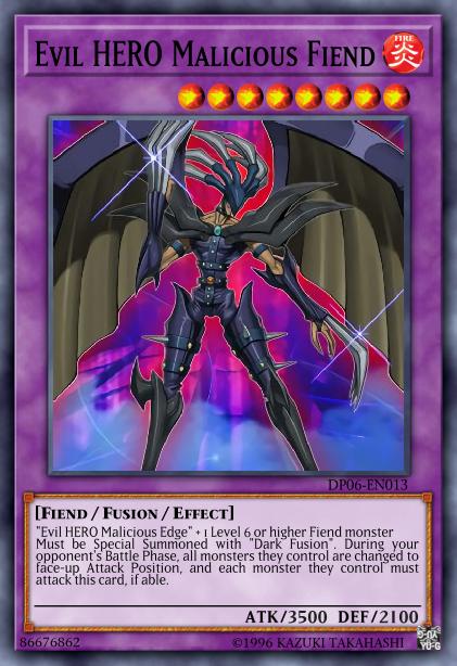 Evil HERO Malicious Fiend Card Image