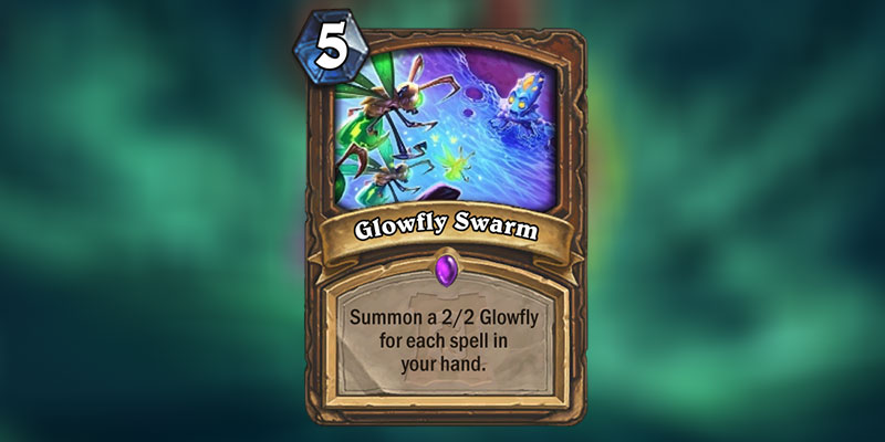 Glowfly Swarm is a new Druid Card Revealed for Hearthstone's Ashes of Outland Expansion