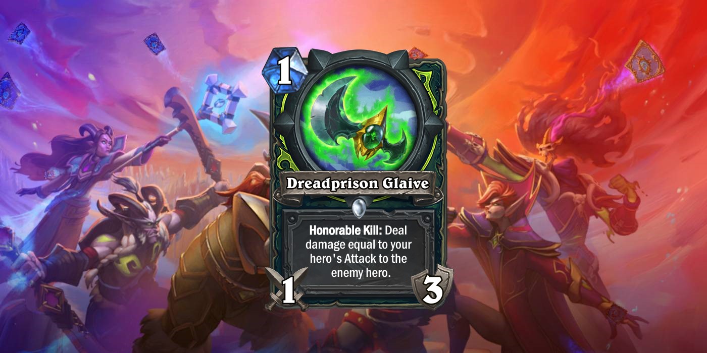 Dreadprison Glaive is a New Demon Hunter Weapon Revealed by 奶粉 for Fractured in Alterac Valley