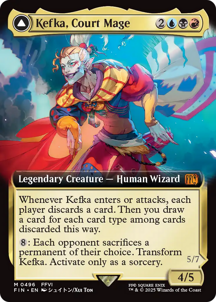 Kefka, Court Mage // Kefka, Ruler of Ruin Card Image