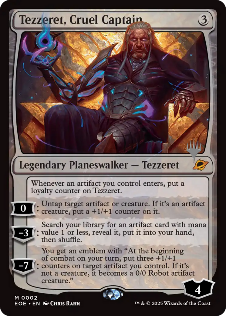 Tezzeret, Cruel Captain Card Image