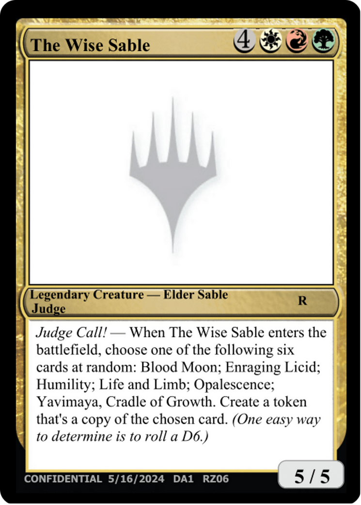 The Wise Sable Card Image