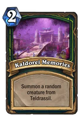 Kaldorei Memories Card Image