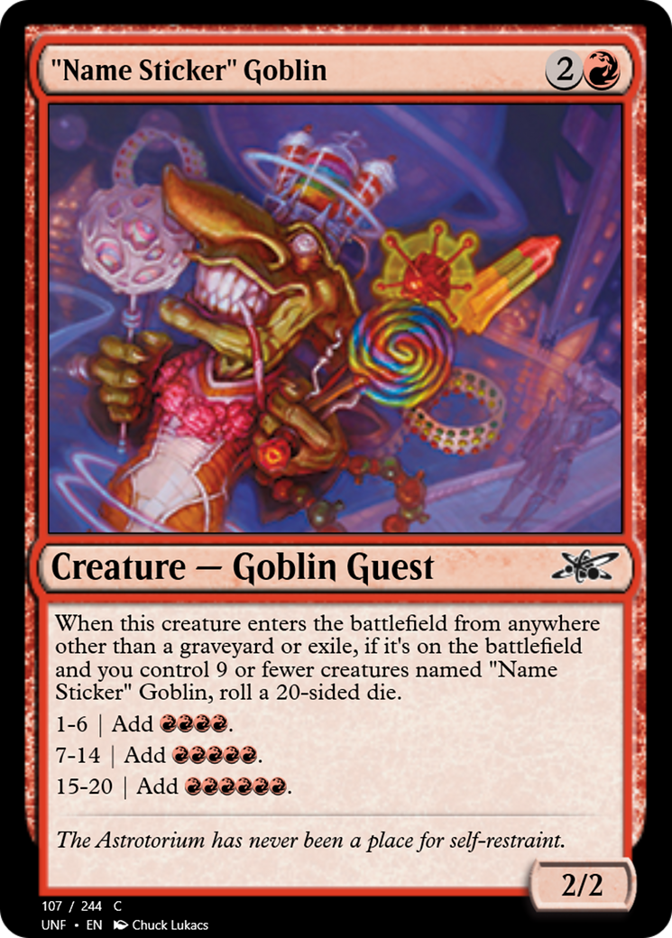 "Name Sticker" Goblin Card Image