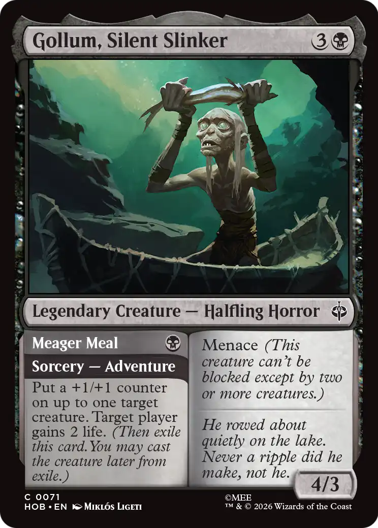Meager Meal Magic: The Gathering card