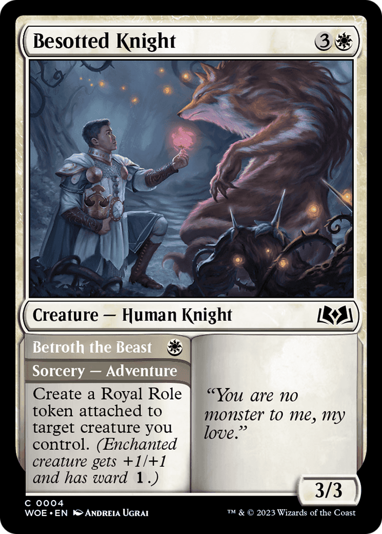 Besotted Knight // Betroth the Beast Card Image