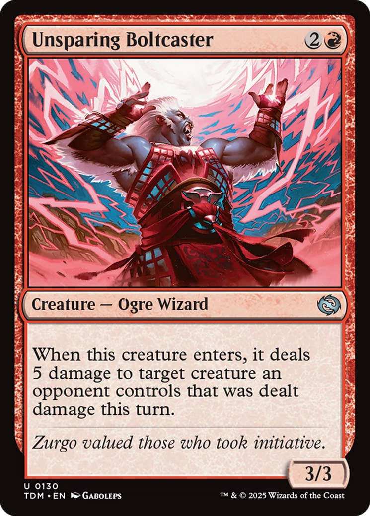 Unsparing Boltcaster Card Image