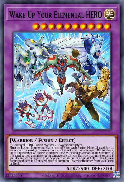 Wake Up Your Elemental HERO Card Image