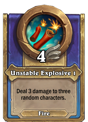 Unstable Explosive 1 Card Image