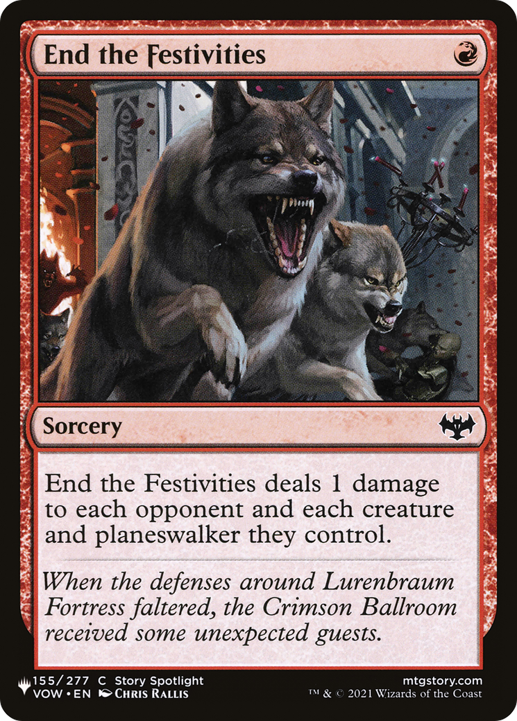 End the Festivities Card Image