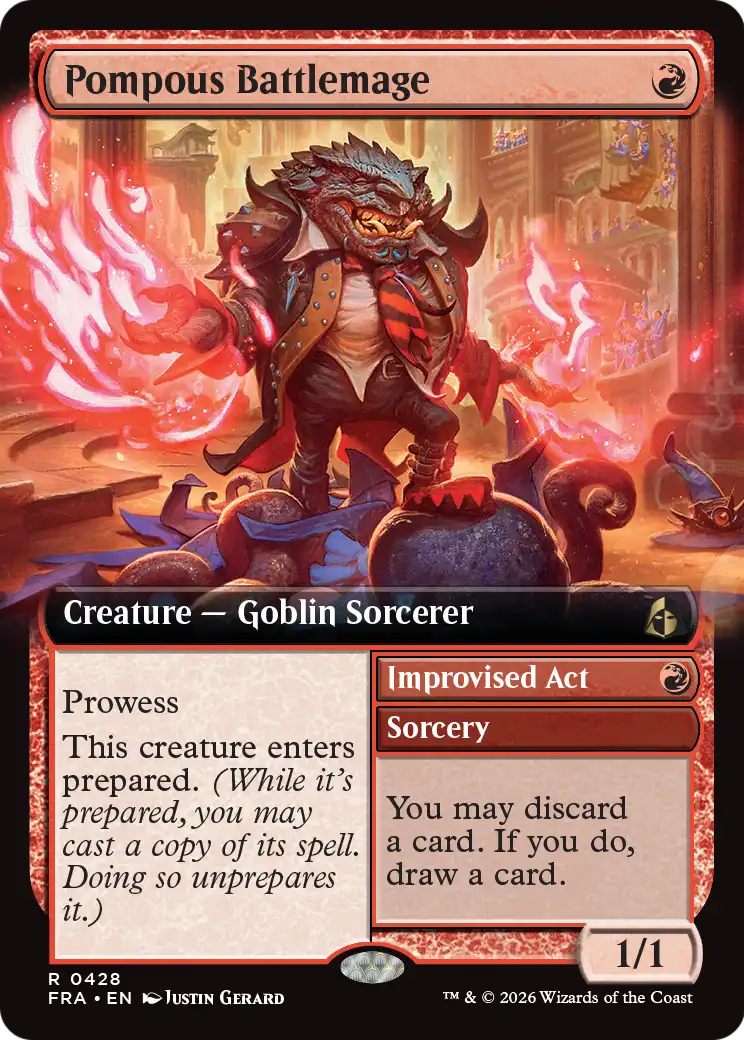 Improvised Act Magic: The Gathering card