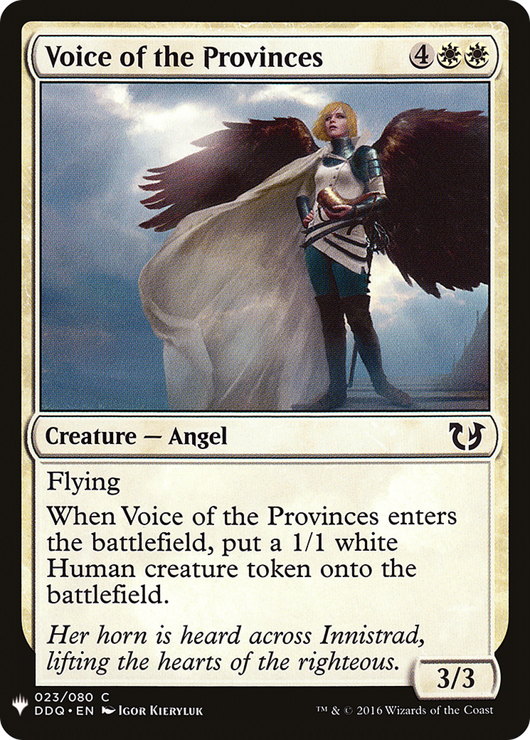 Voice of the Provinces Card Image