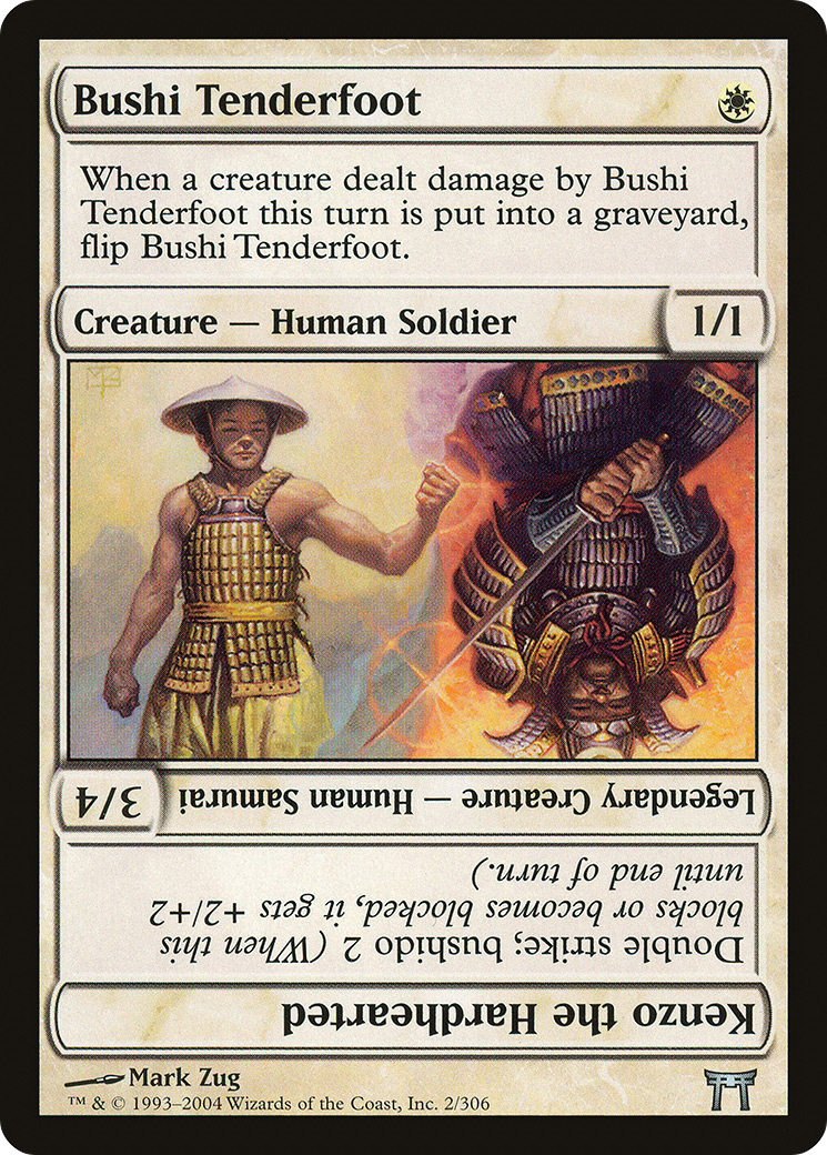 Bushi Tenderfoot // Kenzo the Hardhearted Card Image