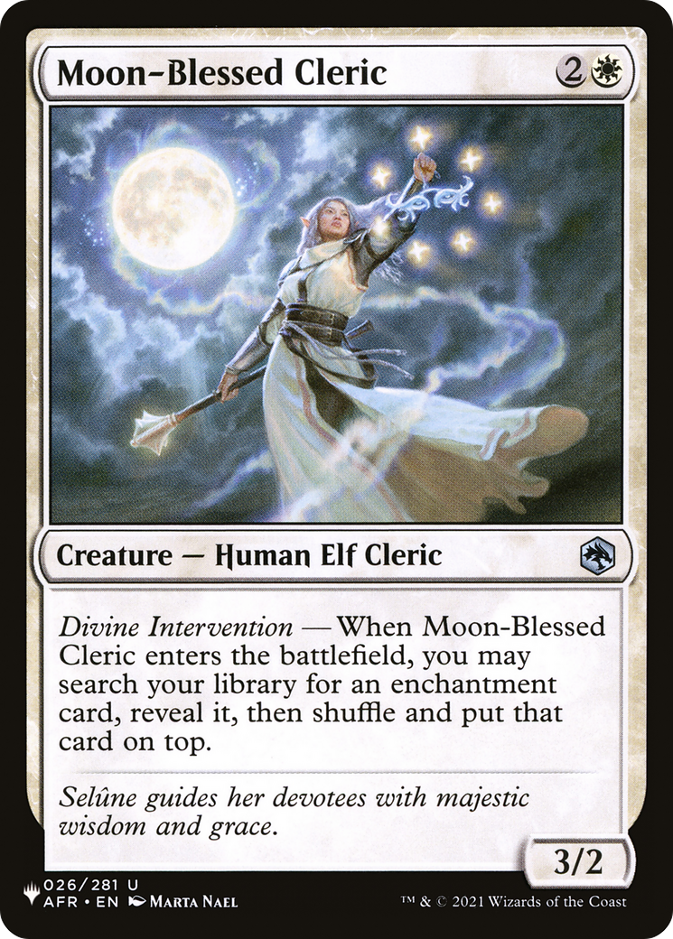 Moon-Blessed Cleric Card Image