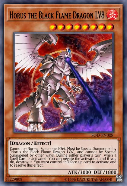 Horus the Black Flame Dragon LV8 Card Image
