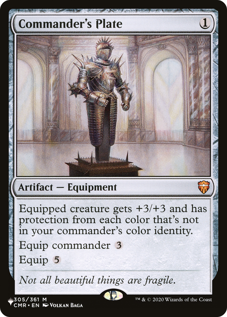 Commander's Plate Card Image