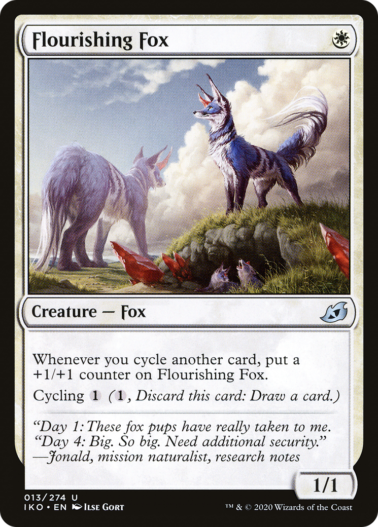 Flourishing Fox Card Image