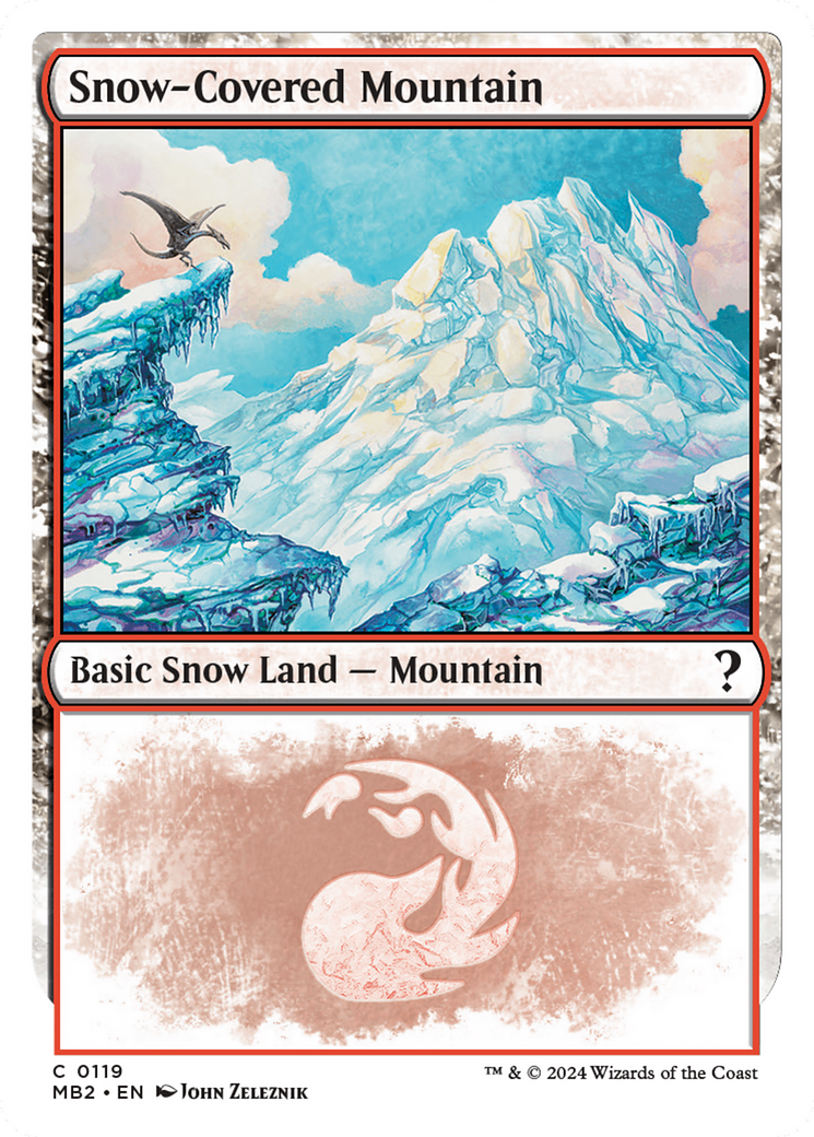 Snow-Covered Mountain Card Image