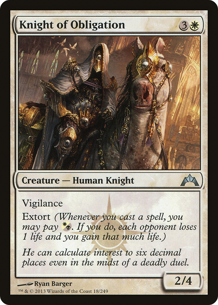 Knight of Obligation Card Image